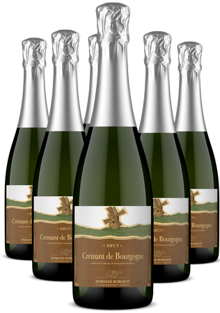DOMAINE BORGEOT CREMANT DE BOURGOGNE - SIX PACK 1